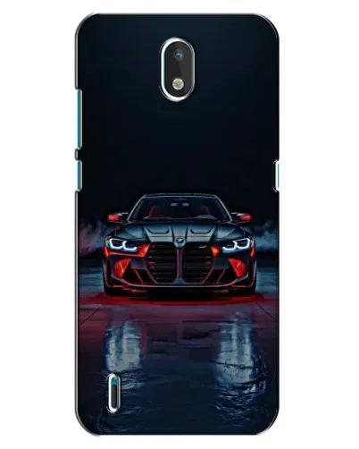 Чехол для Nokia 1.3 с картинкой «BMW на мокрой дороге»