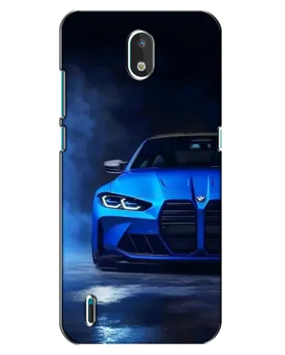 Чехол для Nokia 1.3 с картинкой «Голубая BMW M4»