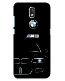 Чехол для Nokia 1.3 с картинкой «Минималистичный принт BMW M3»