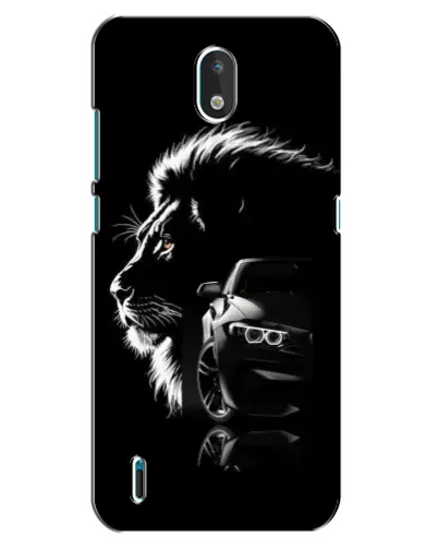 Чехол для Nokia 1.3 с картинкой «BMW и лев»