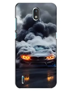 Чехол для Nokia 1.3 с картинкой «BMW в дыму»