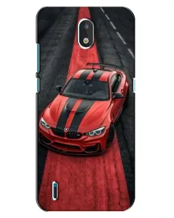 Чехол для Nokia 1.3 с картинкой «BMW на красной дорожке»