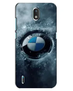 Чехол для Nokia 1.3 с картинкой «Логотип BMW — лед»