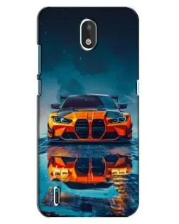 Чехол для Nokia 1.3 с картинкой «BMW — золотая эмблема»