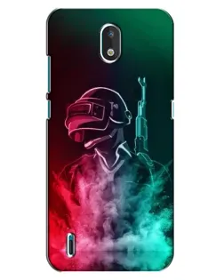 Чехол для Nokia 1.3 с картинкой «PUBG — огненный воин»