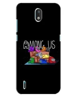 Чехол для Nokia 1.3 с картинкой «Логотип Among Us» Чехол для Nokia 1.3 с картинкой «Логотип Among Us»