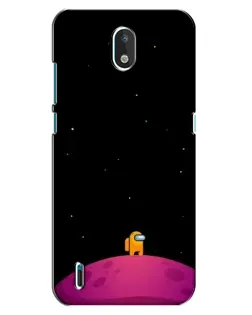Чехол для Nokia 1.3 с картинкой «Одинокий герой на планете»