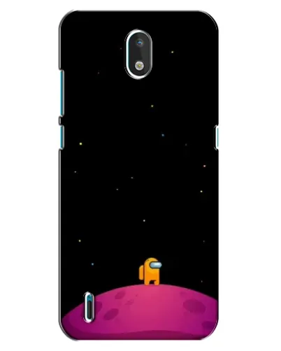 Чехол для Nokia 1.3 с картинкой «Одинокий герой на планете»