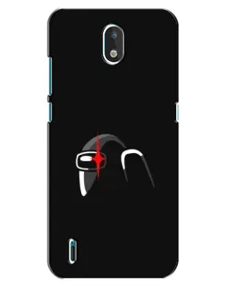 Чехол для Nokia 1.3 с картинкой «Among Us шлем»