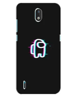 Чехол для Nokia 1.3 с картинкой «Among Us неон»