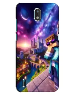 Чехол для Nokia 1.3 с картинкой «Стив и космос»