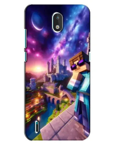 Чехол для Nokia 1.3 с картинкой «Стив и космос»