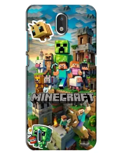 Чехол для Nokia 1.3 с картинкой «Замок Minecraft»