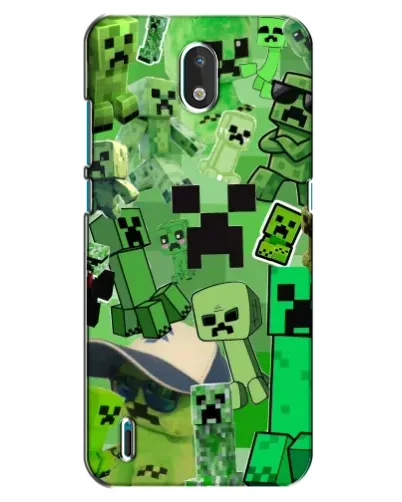 Чехол для Nokia 1.3 с картинкой «Криперы Minecraft»