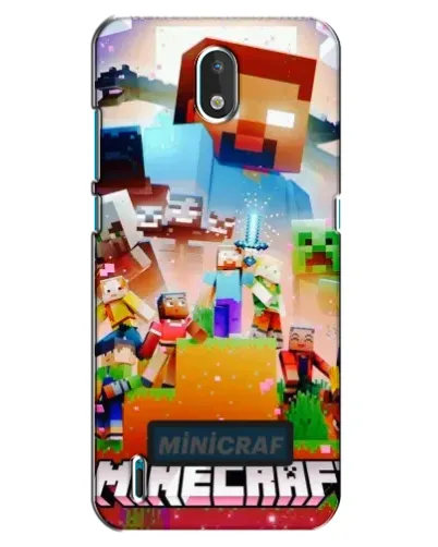 Чехол для Nokia 1.3 с картинкой «Minecraft герои игры»