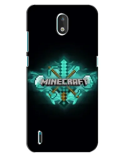 Чехол для Nokia 1.3 с картинкой «Minecraft Diamond лого»