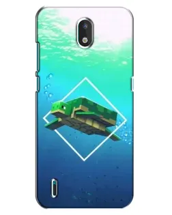 Чехол для Nokia 1.3 с картинкой «Черепаха Minecraft»