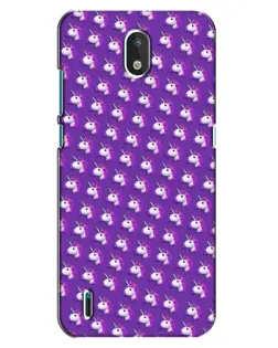Чехол для Nokia 1.3 с картинкой «Единороги на фиолетовом»