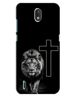 Чохол для Nokia 1.3 з картинкою «Лев та Хрест»