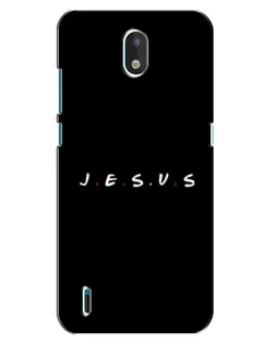 Чехол для Nokia 1.3 с картинкой «Точки веры J.E.S.U.S.»