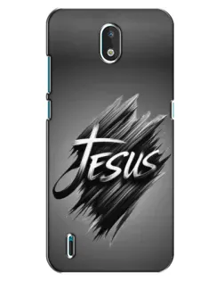 Чехол для Nokia 1.3 с картинкой «Надпись Jesus Graffiti»