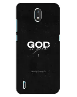 Чехол для Nokia 1.3 с картинкой «GOD — Бог над всем»
