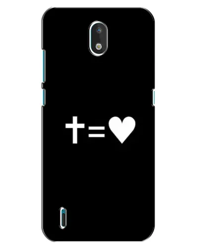Чехол для Nokia 1.3 с картинкой «Крест и Сердце» Чехол для Nokia 1.3 с картинкой «Крест и Сердце»