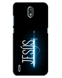 Чехол для Nokia 1.3 с картинкой «Меч Духа Jesus»