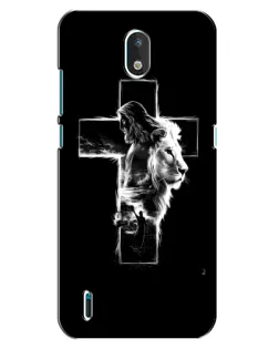 Чехол для Nokia 1.3 с картинкой «Сияющий крест Jesus»