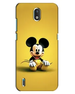 Чехол для Nokia 1.3 с картинкой «Микки на желтом»