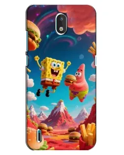 Чехол для Nokia 1.3 с картинкой «Космический фастфуд»