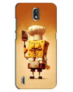 Чехол для Nokia 1.3 с картинкой «Губка Боб повар»