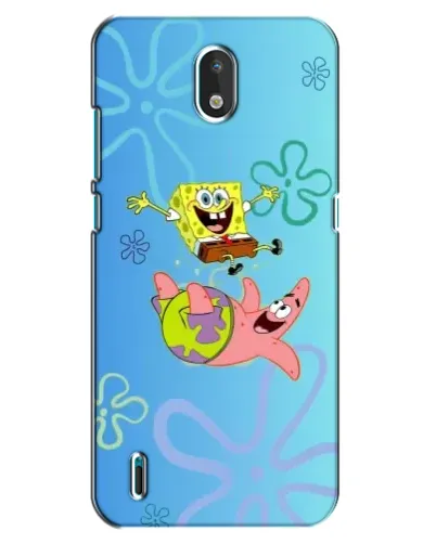 Чехол для Nokia 1.3 с картинкой «Спанч Боб и Патрик»