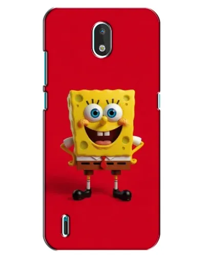 Чехол для Nokia 1.3 с картинкой «Спанч Боб на красном»