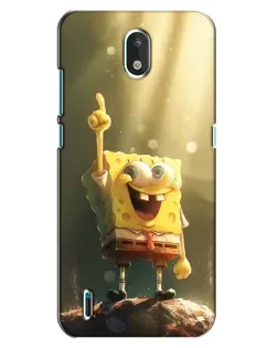 Чехол для Nokia 1.3 с картинкой «Сияющий Спанч Боб»