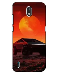 Чехол для Nokia 1.3 с картинкой «Cybertruck на Марсе»
