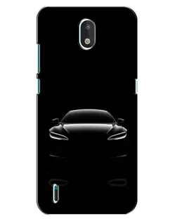 Чехол для Nokia 1.3 с картинкой «Силуэт Tesla Night»