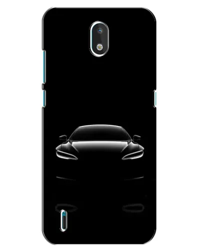 Чехол для Nokia 1.3 с картинкой «Силуэт Tesla Night»