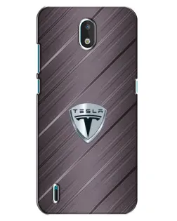 Чехол для Nokia 1.3 с картинкой «Металлическая текстура Tesla»