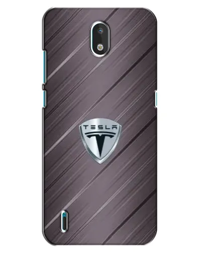 Чехол для Nokia 1.3 с картинкой «Металлическая текстура Tesla»
