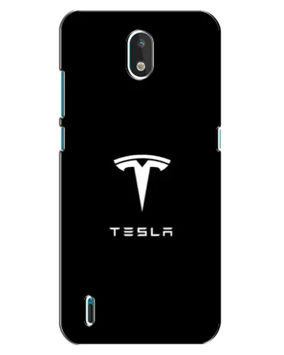 Чехол для Nokia 1.3 с картинкой «Tesla White Logo»