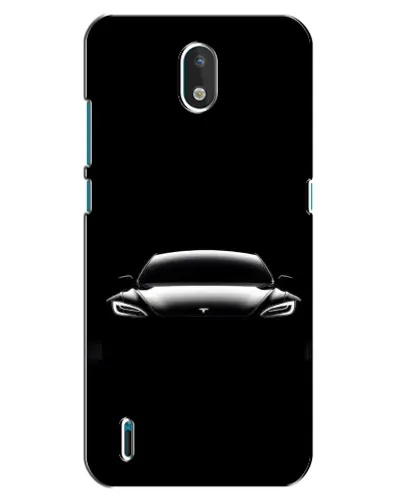 Чехол для Nokia 1.3 с картинкой «Фары Tesla Night»