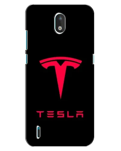 Чехол для Nokia 1.3 с картинкой «Tesla Red Logo»