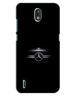 Чехол для Nokia 1.3 с картинкой «Mercedes — абстрактные линии»