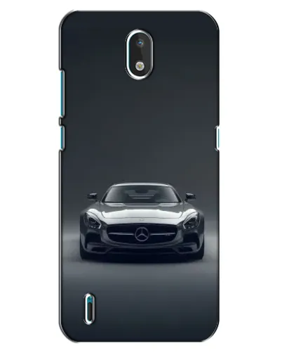 Чехол для Nokia 1.3 с картинкой «Mercedes на черном»
