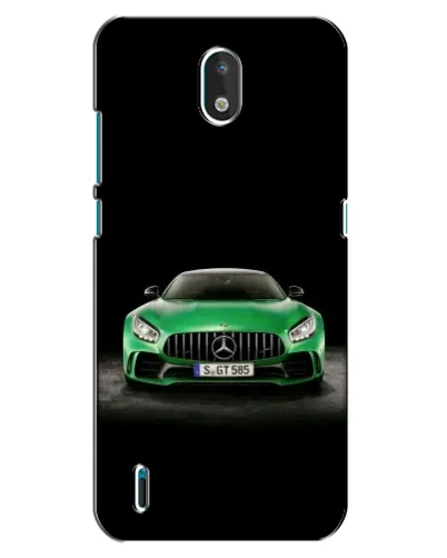 Чехол для Nokia 1.3 с картинкой «Mercedes — неоновый лого»