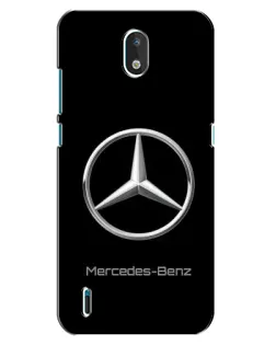 Чехол для Nokia 1.3 с картинкой «Mercedes Silver Logo»