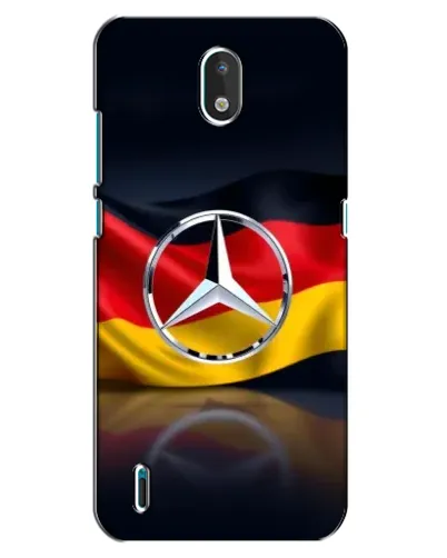 Чехол для Nokia 1.3 с картинкой «Mercedes — флаг Германии»