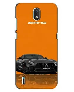 Чехол для Nokia 1.3 с картинкой «Оранжевый Mercedes AMG»