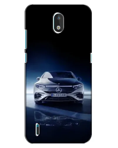 Чехол для Nokia 1.3 с картинкой «Ночной Mercedes EQ»